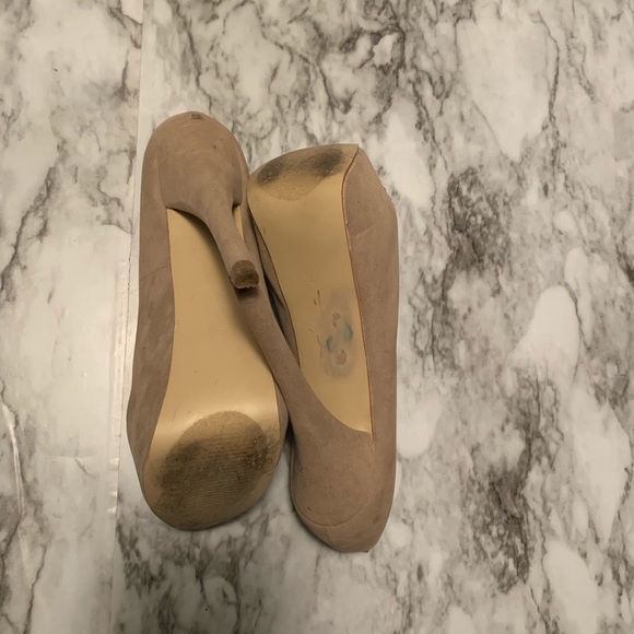 Liliana Suede Peep Toe Platform Heel Stiletto - Picture 5 of 7